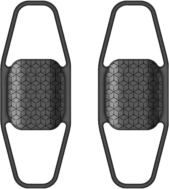 스페이스쉴드 에어태그 호환 분실방지 바이크 백팩 파이프 고정 실리콘 홀더, 블랙, 2개