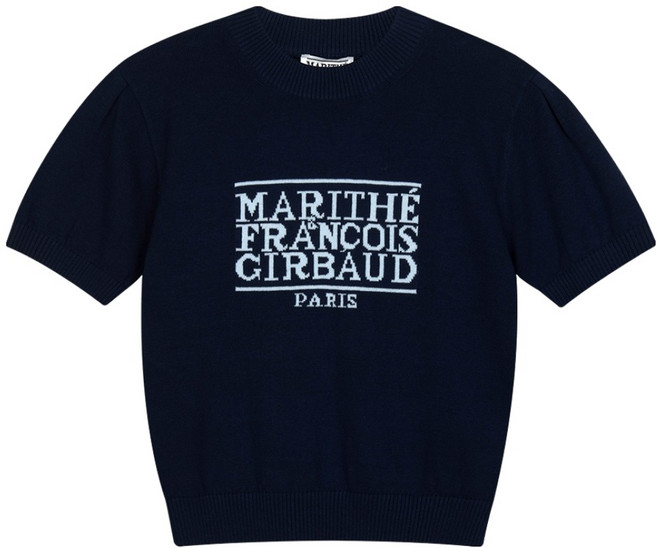 MaritheFrancoisGirbaud 女款經典Logo短袖針織衫