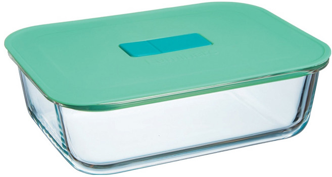 루미낙 유니크 박스 유리 직사각 밀폐용기 1.5L, 1개, 단품