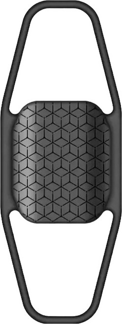 스페이스쉴드 에어태그 호환 분실방지 바이크 백팩 파이프 고정 실리콘 홀더, 블랙, 1개