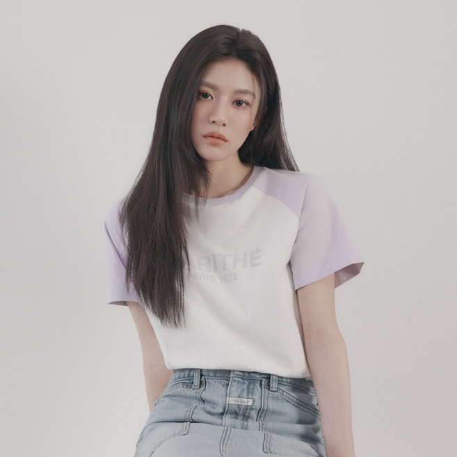 MaritheFrancoisGirbaud 女款 RAGLAN REGULAR LOGO TEE