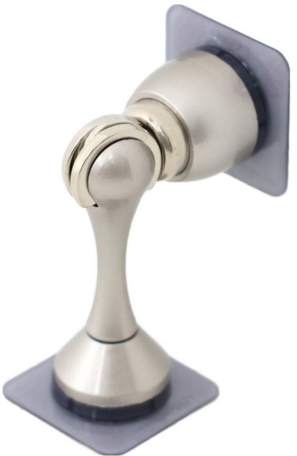 작은손 접착식 무타공 자석 스토퍼 실버, 1개