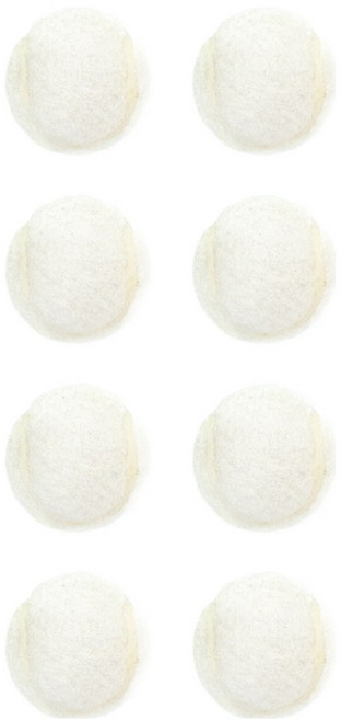 키에코베 에코비 미니 테니스공 의자 발커버 8p, 화이트, 1개