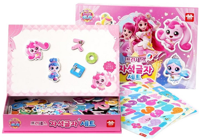 아리아띠 캐치 티니핑 프린세스 자석글자 세트, 혼합색상, 1세트