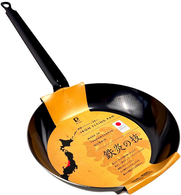 PEARL LIFE 珍珠金屬 鉄炎の技 日本製 燕三條 24cm 長柄平底煎鍋 IH爐適用 HC-1021 1個