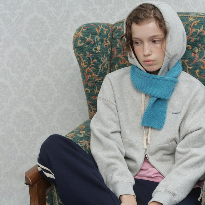 커버낫우먼 여성용 베이직 기모 후드집업