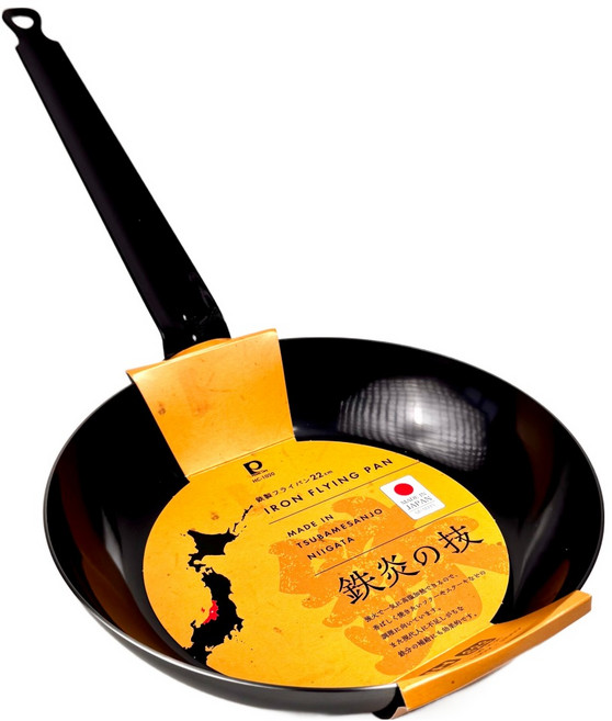 PEARL LIFE 珍珠金屬 鉄炎の技 日本製 燕三條 22cm 長柄平底煎鍋 鐵鍋 IH爐適用 HC-1020 1個