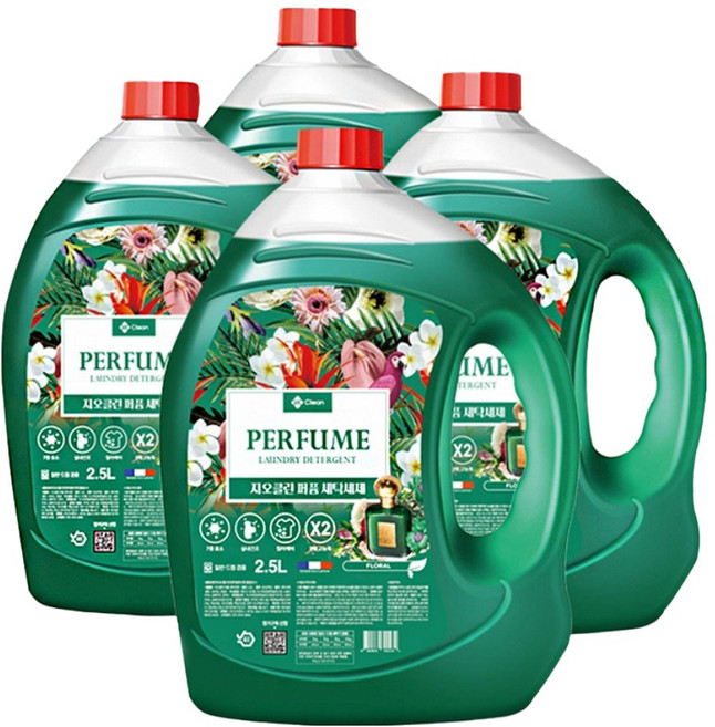 GIOCLEAN 香氛花香洗衣精 正裝, 4個, 2.5L