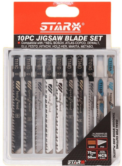 스타엑스 직소날 10종 세트, 1세트