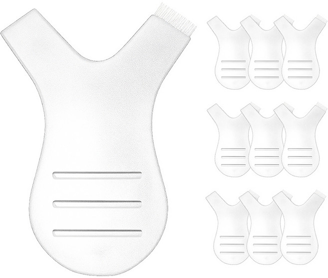 라몽 래쉬몬스터 이지 펌 Y형 브러쉬, 10개, 투명