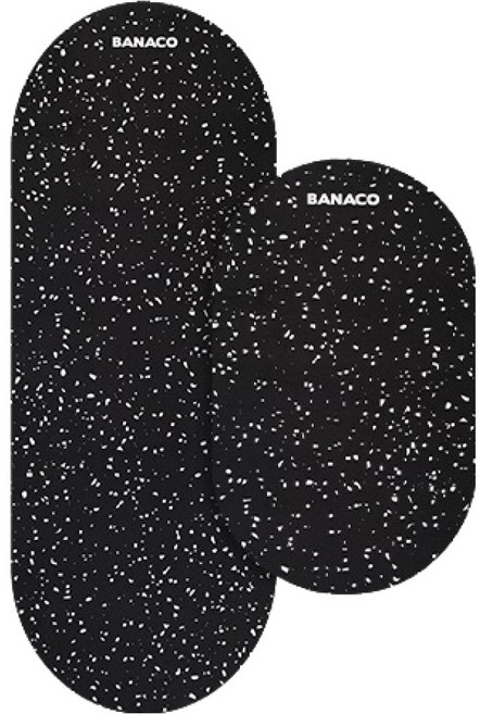 banaco Splash 可水洗珪藻土腳踏墊 2款, 黑色