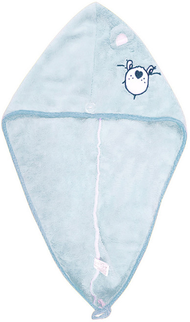 Care Bears 彩虹熊 珊瑚絨乾髮帽 61.3 x 39cm, 藍色, 1個