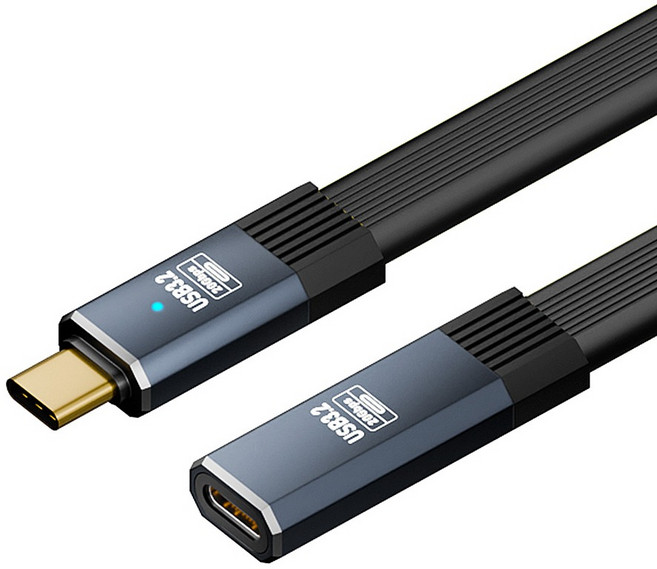 컴스 C타입-C타입 20Gbps 8K 100W USB 케이블 IH022, 1개