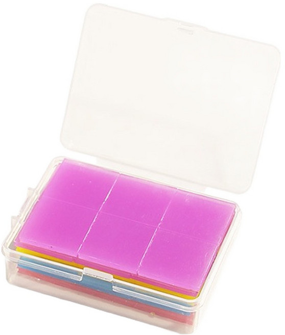 1991프로젝트 보석십자수 고체풀 4종 x 12p + 케이스 세트, 핑크, 옐로우, 블루, 레드, 1세트