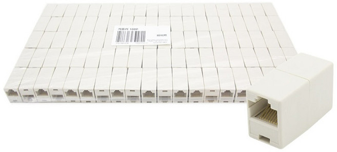 솔탑 I형 랜 커플러 RJ45 8P8C SOLTOP-4100, 화이트, 100개, 34.5mm