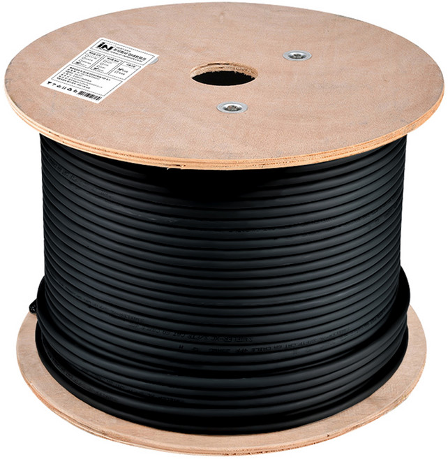 iN NETWORK CAT.6E UTP 戶外用雙層護套 製作專用 網路線 盤捲式 IN-6UTP300MOD, 300m, 1個, 單一顏色