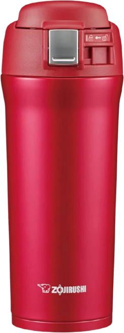 ZOJIRUSHI 象印 廣口不鏽鋼真空保溫保冷杯 SM-YAF48, 紅色 RA, 480ml, 1個