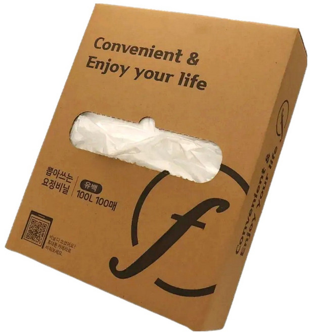 요정비닐 뽑아 쓰는 비닐 봉지100p, 100L, 1개