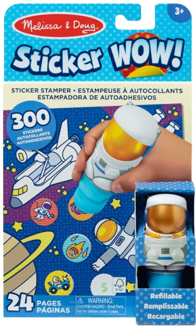 멜리사앤더그 스티커 와우 우주비행사 MD50122, 혼합색상, 1개