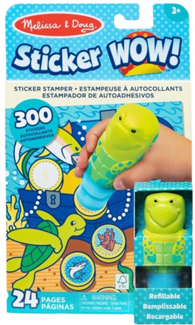 멜리사앤더그 스티커 와우 거북이 MD50234, 혼합색상, 1개