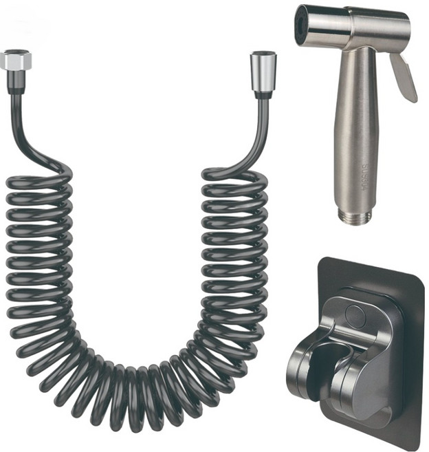 비케이 스프레이건 + 접착식 행거 + 스프링 호스 5m 샬럿63 SUS 304, 1개