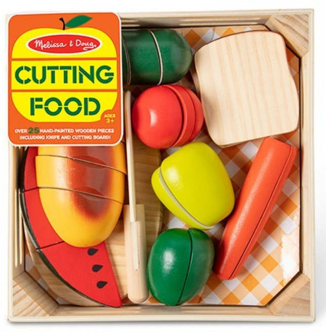 멜리사앤더그 음식자르기 놀이세트, 혼합색상, 1개
