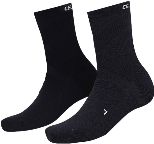 셀버린 여성용 컴프레션 미드컷 삭스, 블랙, 1개