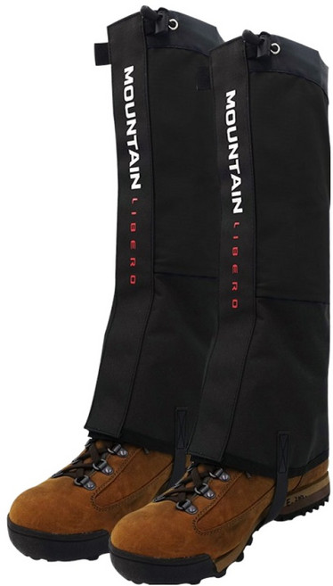 LIBERO 등산 방수 게이터 리암 스패츠, 블랙