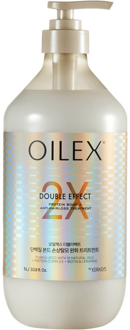 케라시스 오일렉스 더블이펙트 손상케어 탈모증상완화 단백질 본드 트리트먼트, 1L, 1개