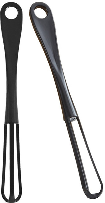 까사라이프 에그스틱 미니 거품기 1.6 x 16 cm, 블랙, 2개