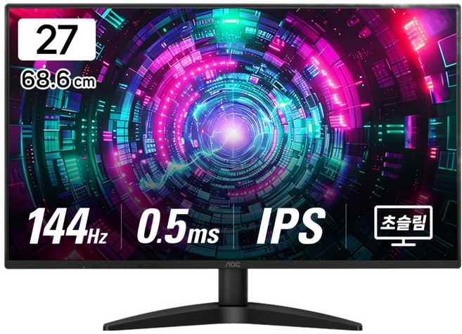AOC 게이밍 144 IPS 프리싱크 AI HDR 무결점 모니터, 27B36X, 68.6cm