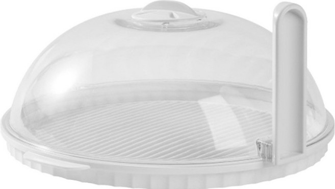 Kyhome 透明微波爐加熱蓋, 1個, 白色 + 透明色