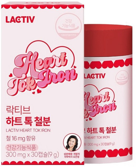 락티브 하트톡 철분, 30정, 1개