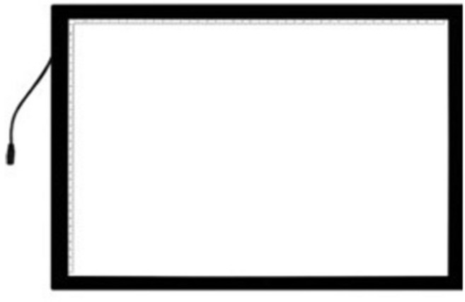 아이나라에듀 교육용 LED 03사각 A2 라이트박스