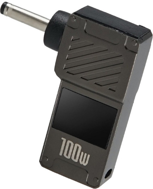컴스 100W 20V 꺾임 고리형 C타입 PD 변환 젠더 외경 3mm 내경 1.1mm, JA416, 1개