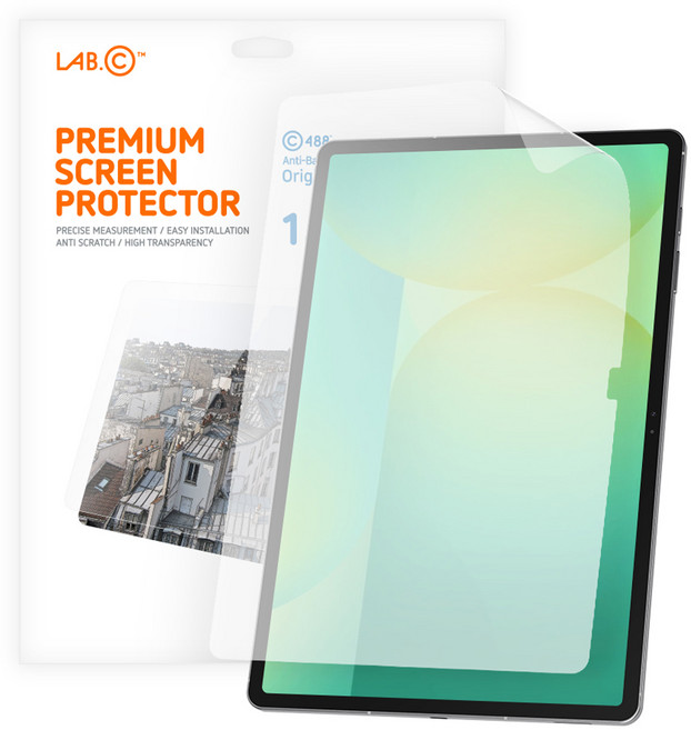 LAB.C 抗菌抗藍光視力保護類紙質螢幕保護貼組, 單一顏色, 1套