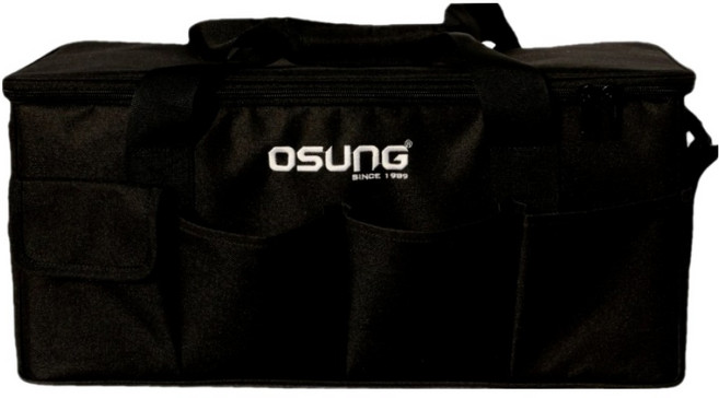 오성 대용량 칸막이 공구가방 블랙 OTB-20L, 1개