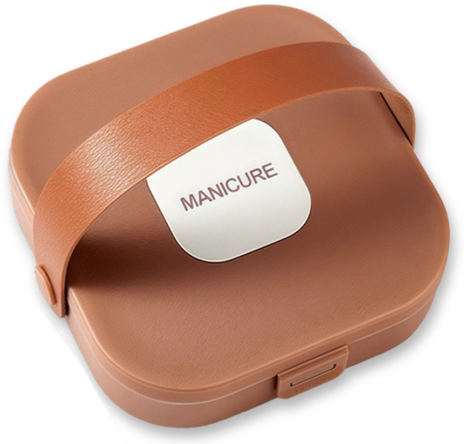 엘로브 가정용 발톱 손톱 관리 손톱깎이 8종 세트, 브라운, 1세트