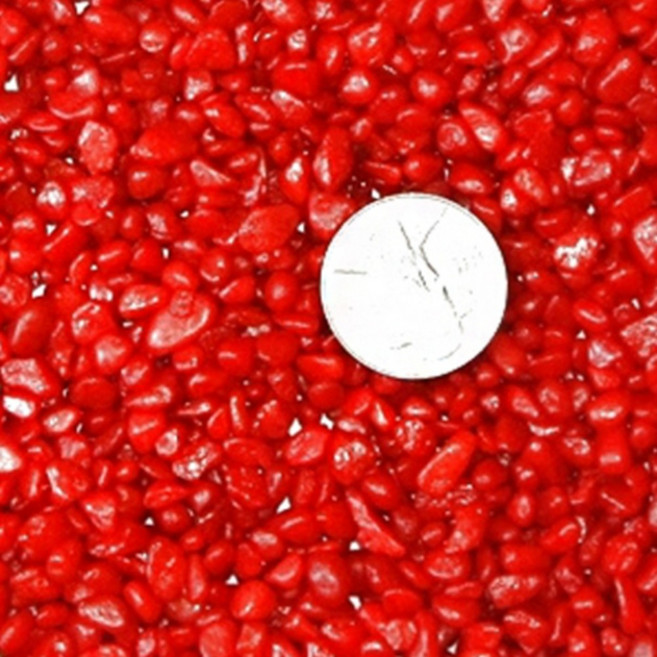 SN 彩色石 彩色石 彩色鵝卵石 紅色, 1kg, 3個