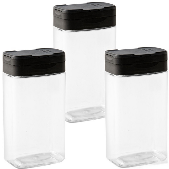 바른미각 3도어 직사각 조미료통, 200ml, 3개