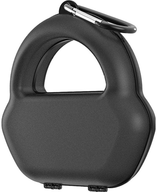 탑피아 튼튼한 에어팟맥스 케이스, 블랙, 1개