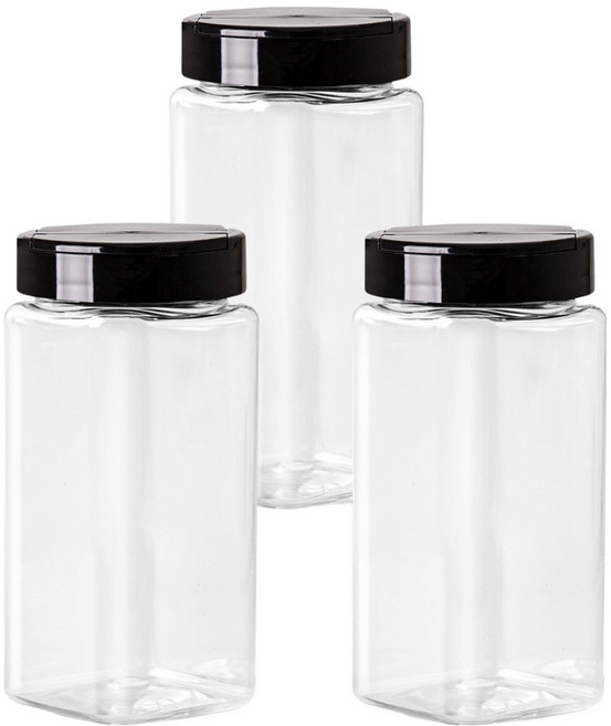 바른미각 BPA FREE 사각 양개형 양념통, 500ml, 3개