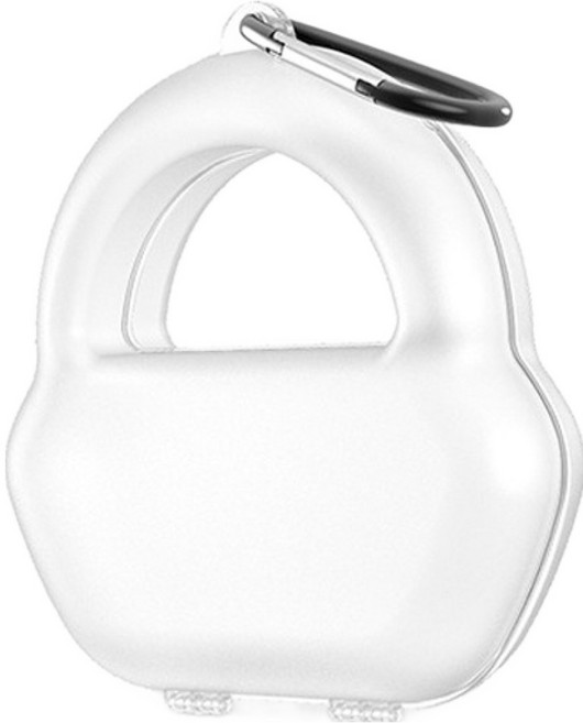 탑피아 튼튼한 에어팟맥스 케이스, 화이트, 1개