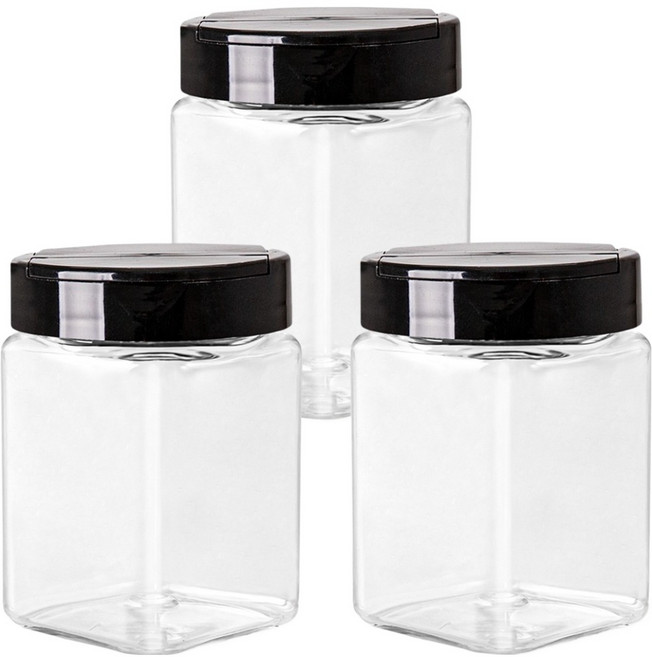 바른미각 BPA FREE 사각 양개형 양념통, 300ml, 3개