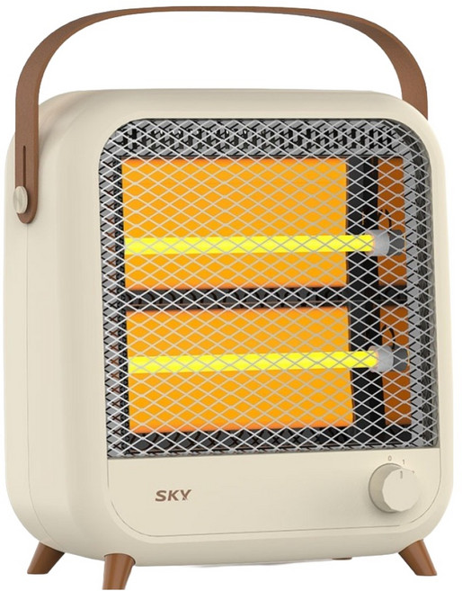SKY Care 雙石英管迷你電暖器 600W, SKY-CA-H600, 沙米色