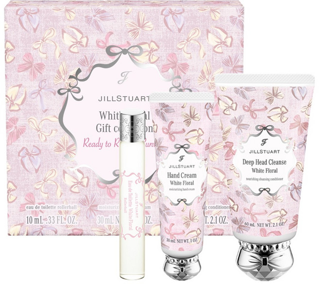 JILLSTUART 美妝禮品系列 Ready to Ribbon Runway 套組 白色花香, 1套