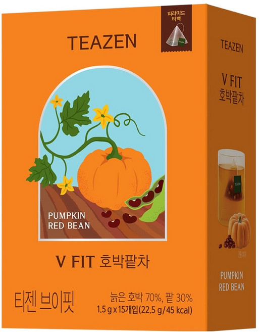 티젠 브이핏 호박팥차, 1.5g, 1개, 15개입