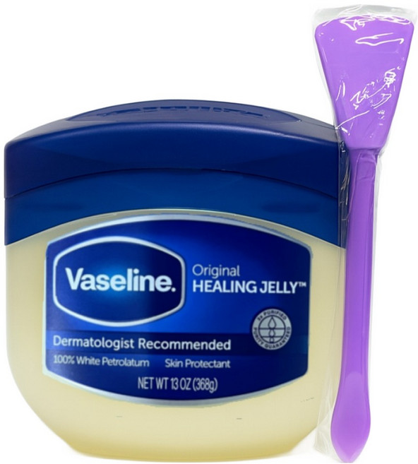 Vaseline 凡士林 經典凡士林凝膠 368g + 專用矽膠罐刷組, 1套, 單一顏色(凡士林), 隨機出貨(刷子)