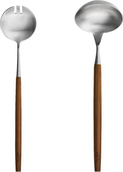 De Bois Abelia 烹飪工具2件組, 混合色, 1套, 沙拉叉 + 大湯勺