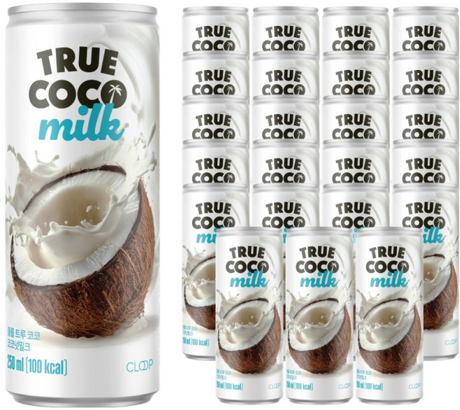 클룹 트루 코코 코코넛 밀크, 250ml, 24개